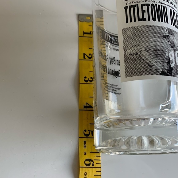 Green‎ Bay Packers victory glass mug. 1997 Official Super Bowl XXX1 Product. - Picture 9 of 10